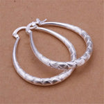 925 Sterling Silver Wedding Earrings Women Gold Color Fashion Jewellery Gift