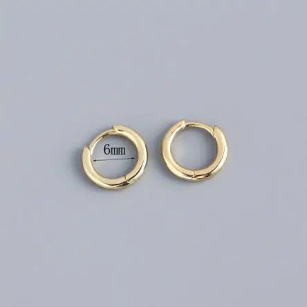 2PCS Stainless Steel Zirconia Small Hoop Earrings Water Drop Pendant