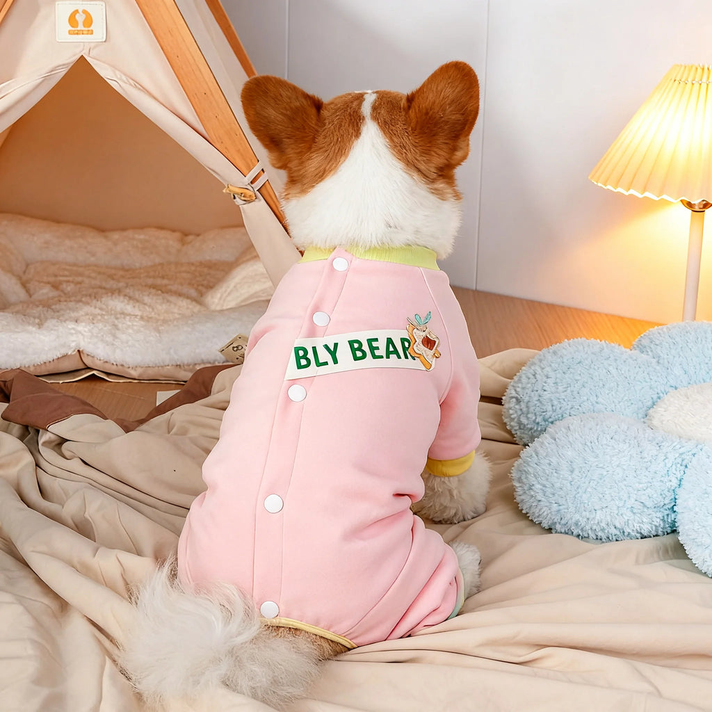 Dog Warm Winter Coat Back Opening Thermal Belly Warmer Puppy Kitten Outfit