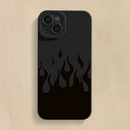 Fashion Black Flame Case for Samsung Galaxy S24 S23 Ultra A54 A34