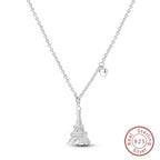 925 Sterling Silver Luminous Firefly Heart Shaped Zircon Pendant Necklace For Women Fashion Anniversary Birthday Jewelry Gifts