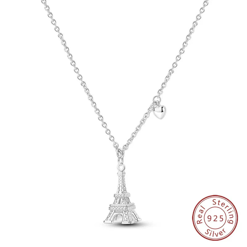 925 Sterling Silver Luminous Firefly Heart Shaped Zircon Pendant Necklace For Women Fashion Anniversary Birthday Jewelry Gifts