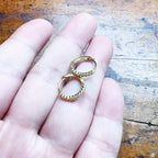 Gold Plated Hinged Hoop Earrings Creole 925 Sterling Silver Trendy