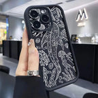 Whale Swimming Sea Case for iPhone 16 15 14 13 12 11 Pro Max Plus XR SE2