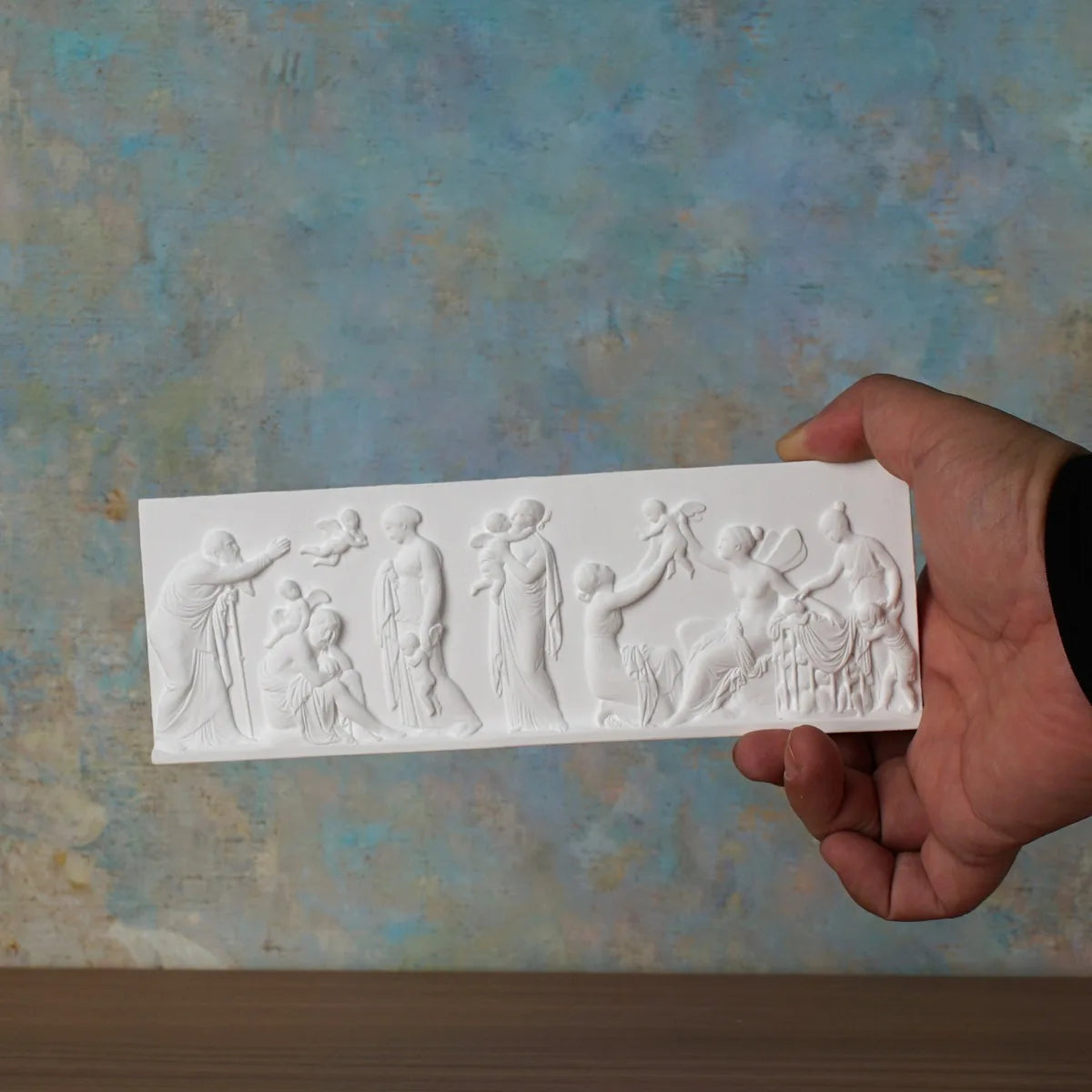 Relief Wall Decor The Ages of Love Sculpture Roman Style Plaque Office Library Decoration
