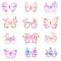 36pc Butterfly Party Paper Glasses Spring Theme Birthday Decor - Ship from UK