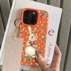 Cute Strawberry Rabbit Lychee Case for iPhone 17 16 15 14 Pro Max