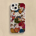 Floral Leopard Eyes Case for Samsung Galaxy S26 S25 S24 S23 A16