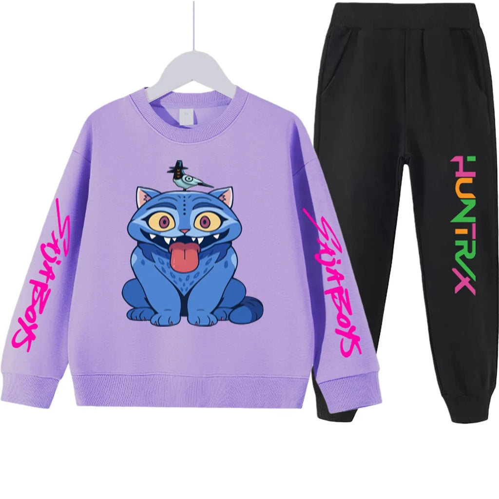 Girls Kpop Demon Hunters Hunter Witch Squad Tracksuit Chic Kids Fashion