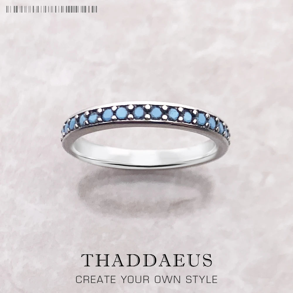Elegant Colourful Stones Ring 925 Sterling Silver Romantic Jewellery Women