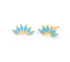 2022 New Stainless Steel Minimal Hoop Earrings Cubic Zirconia