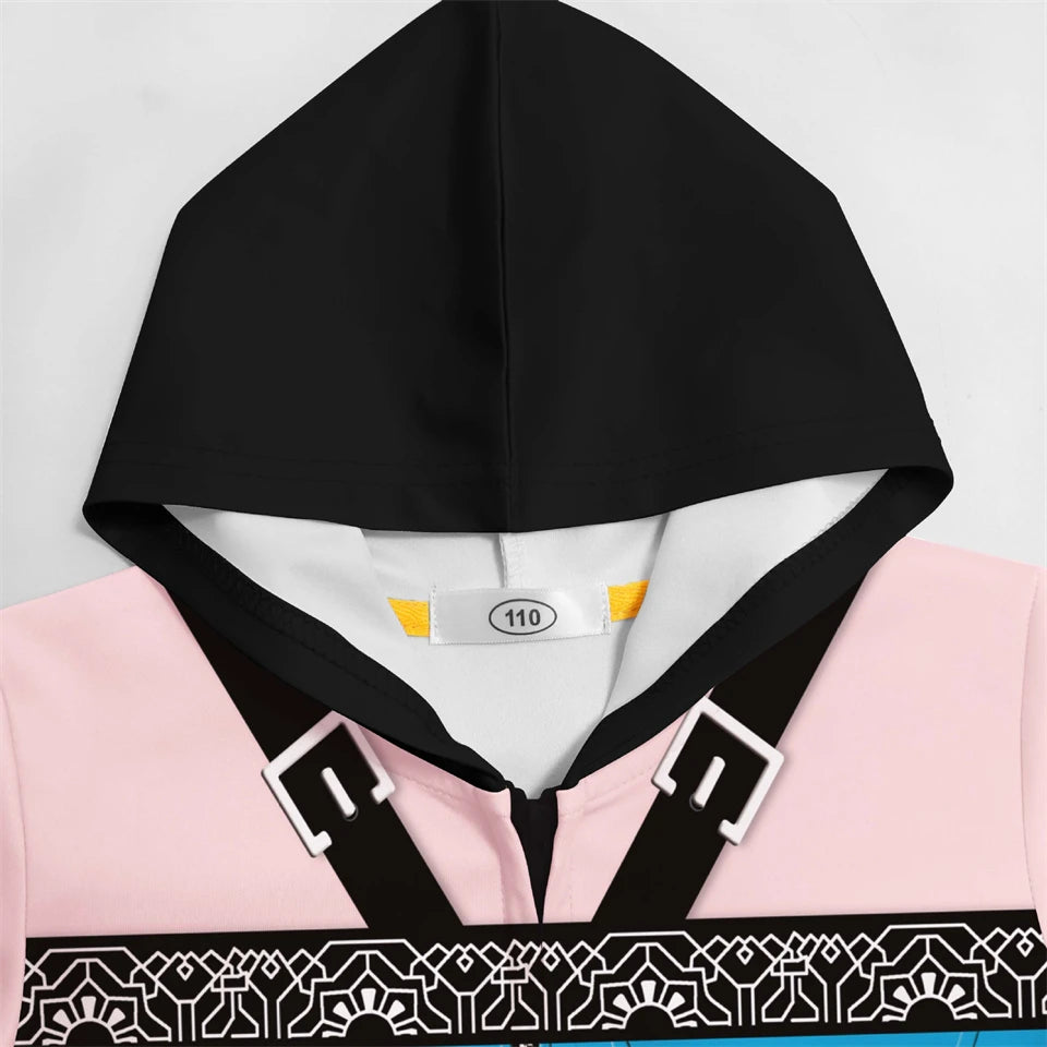 Kids Kpop Demon Hunter Hoodie and Pants Set Fashion Girls Casual Clothing