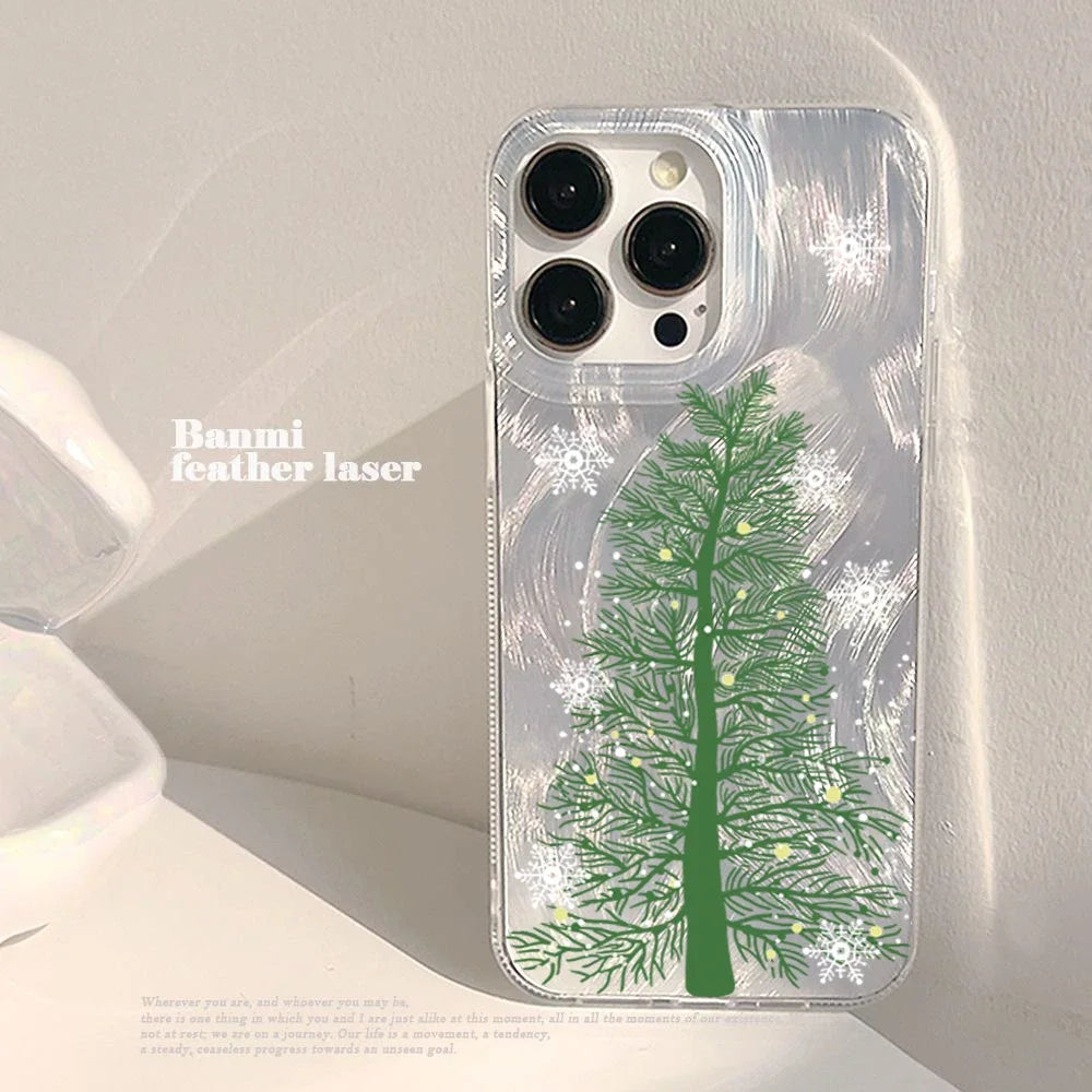 Christmas Tree Laser Case for Redmi Note 14 13 12 11 Pro Plus 13C 14C 5G