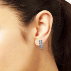 Creole Hoop Earrings Asiatic Ornament 925 Sterling Silver Ethnic Gift