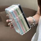 Luxury Clear Colour Frame Case for iPhone 17 16 15 14 13 12 Pro
