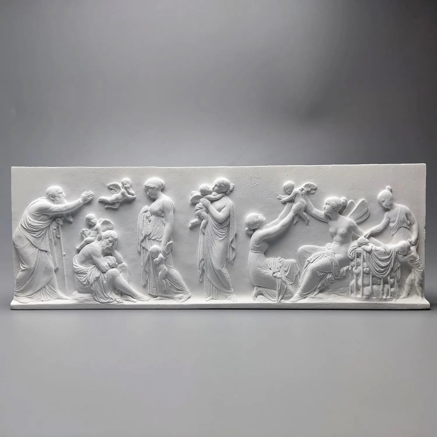 Relief Wall Decor The Ages of Love Sculpture Roman Style Plaque Office Library Decoration