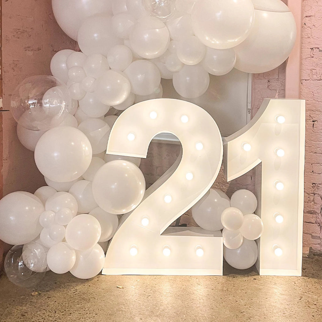 91.5cm Giant LED Light Birthday Number - 1st Birthday, Anniversary, Wedding Decor