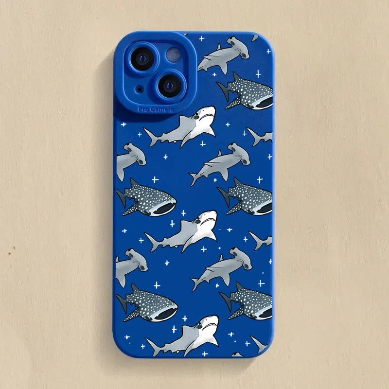Whale Swimming Soft Case for Xiaomi Redmi Note 13 12 11 Pro 12S