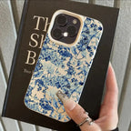 Porcelain Flower Case for iPhone 17 16 15 14 13 12 Pro Max Plus