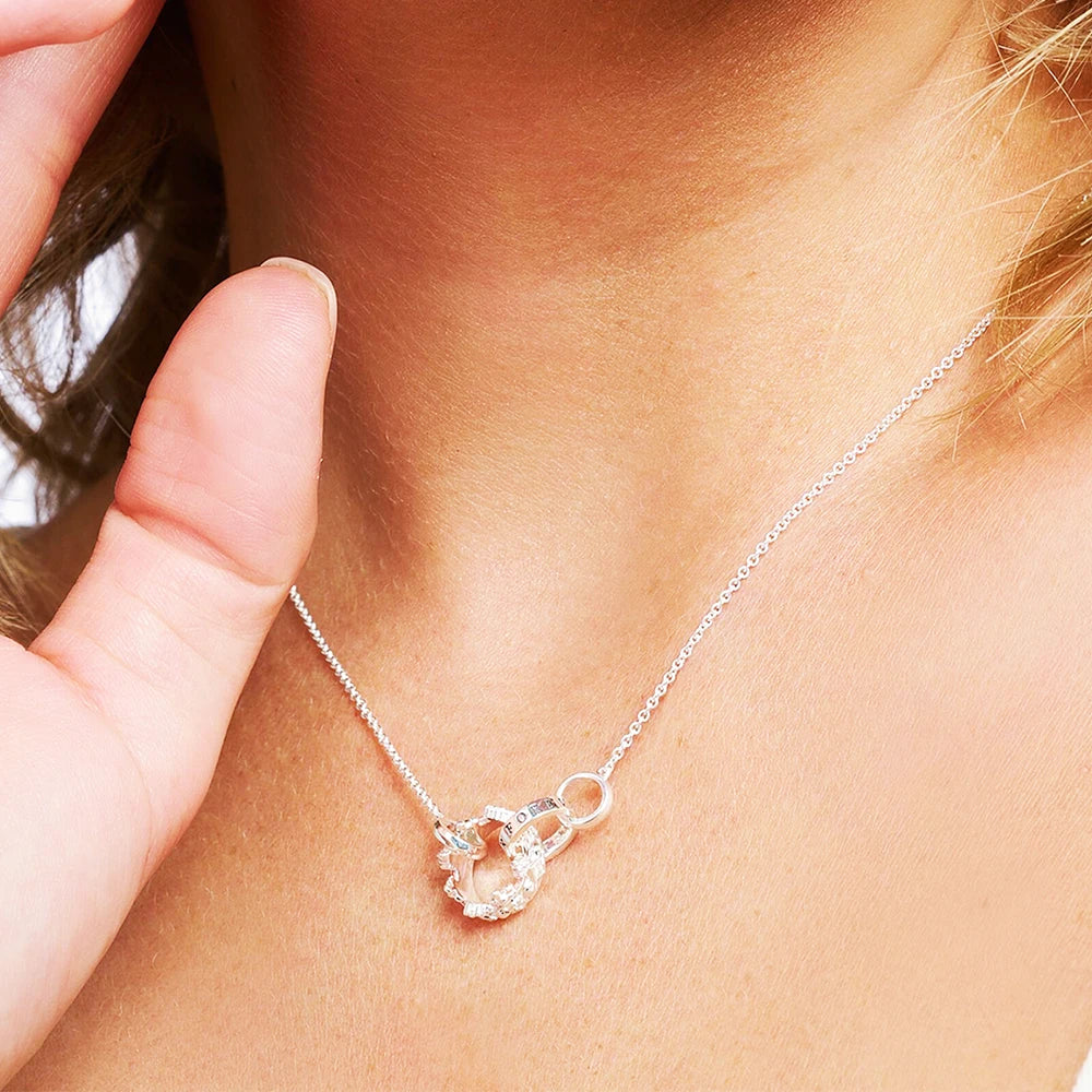 Queen Crown Link Chain Necklace 925 Sterling Silver Romantic Jewellery Gift