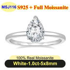 PureNew 1ct-4ct Radiant Cut Full Moissanite Diamond Rings For Women Original 925 Silver Luxury Oval Cut Lady's Diamond Ring 2025
