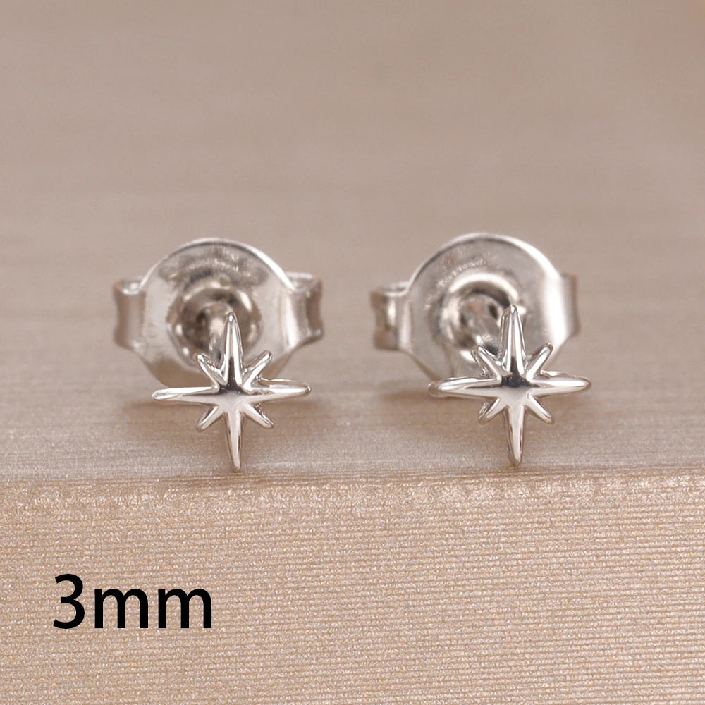 Fashion Minimalist Star Stud Earring 14K Gold Plated Mini Daily