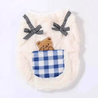 Plush Fleece Pet Vest Soft Warm Dog Cat Sweater Adjustable Winter Clothing