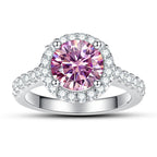 New Grey Color 1CT Moissanite Ladies Ring Silver 925 Jewerly For Women Fashion Engagement Wedding Diamond Party JewerlyRings