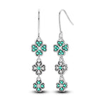 925 Sterling Silver Dreamcatcher Feather Ear Studs Hoop Earrings Jewellery Gift
