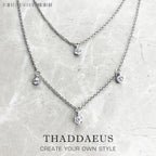 Double Chain Necklace Minimalist 925 Sterling Silver Bohemia Jewellery Gift