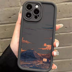 Mountain Cloud Silicon Case for iPhone 17 16 15 14 13 12 11 Pro Max Plus Air