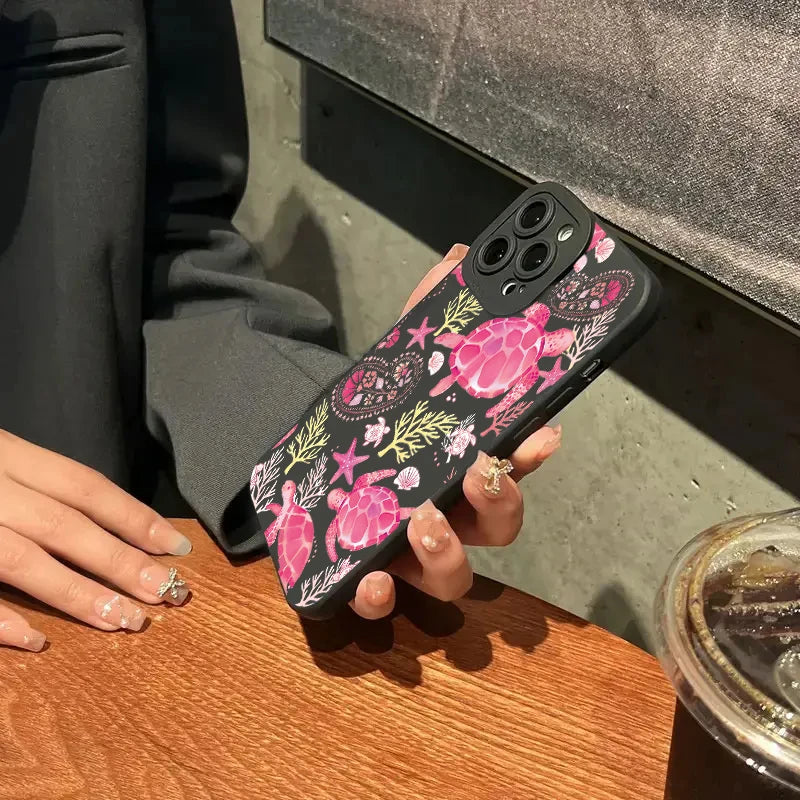 Sea Turtle Shockproof Soft Case for Samsung S25 S24 S23 Ultra A16