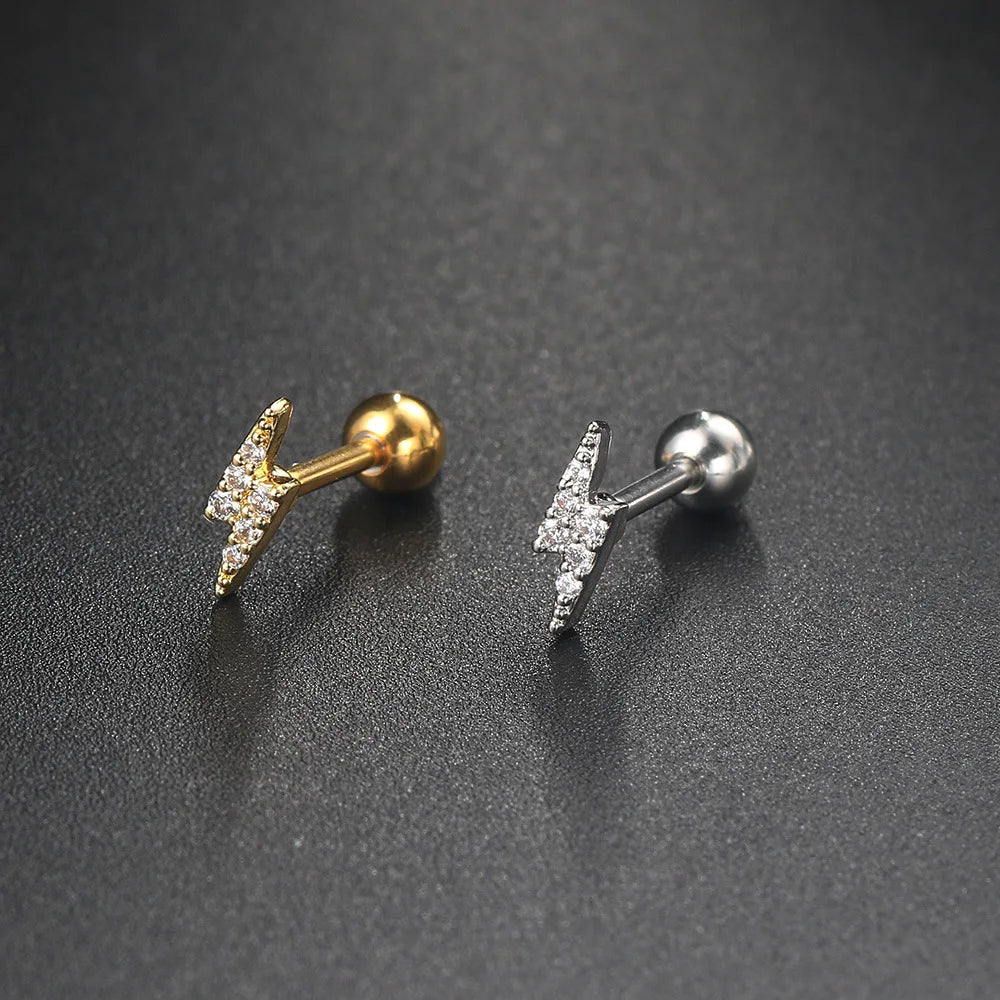 1PC 2023 Daith Ear Ring Piercing Star Eye Tragus Helix Septum Steel
