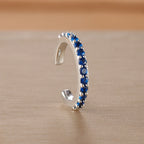 1PC Simple Metal Crystal Ear Cuff Non Piercing Fake Cartilage Clip