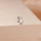 1PC Stainless Steel Star Moon Cartilage Piercing 18K Gold Plated
