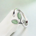 925 Sterling Silver Foliage Adjustable Ring Girls Wedding Luxury Quality Jewellery Accessory