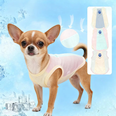 Cooling Dog Cat Vest Summer Breathable Mesh UV Protection Ice Silk Jacket