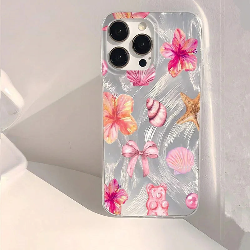 Watercolor Hibiscus Case for Samsung Galaxy A36 A16 A55 A35 S25 S24 Ultra