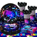113pc Video Game Birthday Party Tableware Set Plates Napkins Cups - Ship from UK