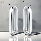 925 Sterling Silver Simple Versatile Hoop Earrings Fine Birthday Jewellery