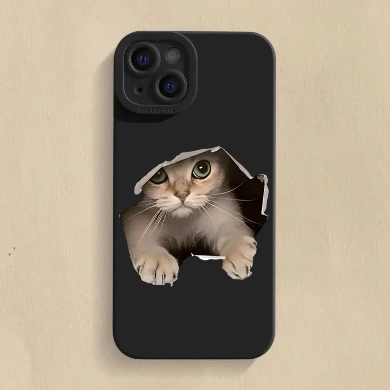 Cute Cat Dog Pattern Case for Samsung Galaxy A16 A14 A54 S25 S24