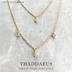 Double Chain Necklace Minimalist 925 Sterling Silver Bohemia Jewellery Gift