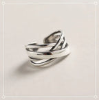925 Sterling Silver Cross Aesthetic Ring Wedding Luxury Quality Jewellery Gift