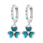925 Sterling Silver Heart Dreamcatcher Drop Earrings Fashion Versatile Gift