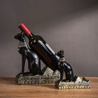 Egypt Art Anubis Wine Rack Statue Figurine Holder Animal Tabletop Office Living Room