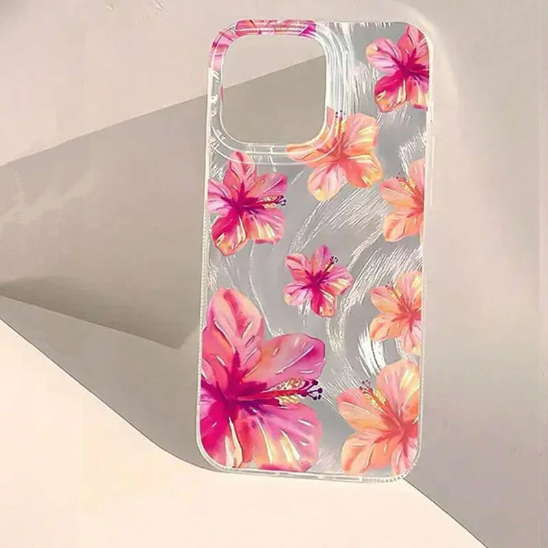 Watercolor Hibiscus Case for Samsung Galaxy A36 A16 A55 A35 S25 S24 Ultra