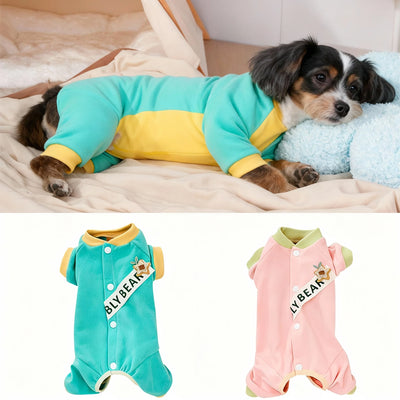 Dog Warm Winter Coat Back Opening Thermal Belly Warmer Puppy Kitten Outfit