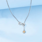 925 Sterling Silver Luminous Firefly Heart Shaped Zircon Pendant Necklace For Women Fashion Anniversary Birthday Jewelry Gifts
