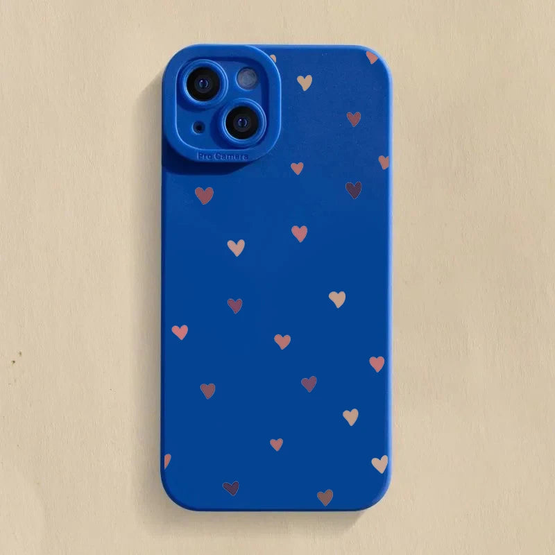 Small Love Heart Shockproof Case for iPhone 17 16 15 14 Pro Max