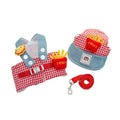 Complete Walk Kit! 3-Piece Dog Harness, Leash & Bag Holder Set for Cats & Puppies - No-Pull Reflective Padded Vest, Adjustable S
